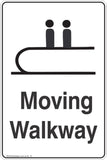 Information Moving Walkway Safety Signs and Stickers