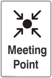 Information Meeting Point Safety Signs and Stickers