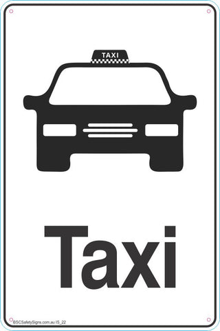 Information Taxi Safety Signs and Stickers