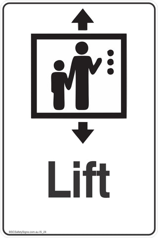 Information Lift Safety Signs and Stickers