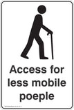 Information Access For Less Mobile People  Safety Signs and Stickers