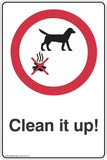 Information Clean it up  Safety Signs and Stickers