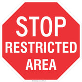 Stop! Restricted Area Safety Signs and Stickers
