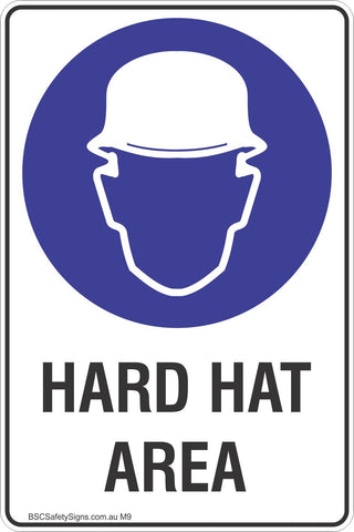 Hard Hat Area Safety Sign
