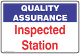 Quality Assurance Inspected Station Safety Signs and Stickers