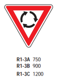 Roundabout Give Way R1-3