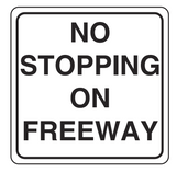 NO STOPPING ON FREEWAY R2-18 G9-70