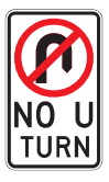 NO U TURN R2-5-RTA