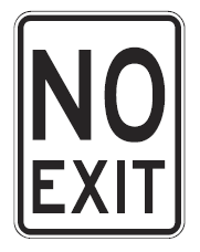 NO EXIT R2-8 – BSC Safety Signs Australia