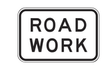 ROAD WORK R4-3 Sign