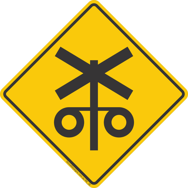 RAILWAY CROSSING R6-26 Road Sign – BSC Safety Signs Australia