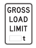 GROSS LOAD LIMIT _t R6-4 Road Sign