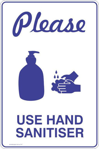 Please use hand sanitiser Safety Signs and Stickers