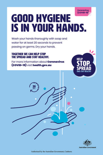 Good hygiene is in your hands Signs and Stickers – BSC Safety Signs ...