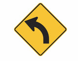 CURVE (symbolic - L & R) W1-3 Road Sign