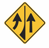 Added Lane (Symbolic) W5-35 Road Sign