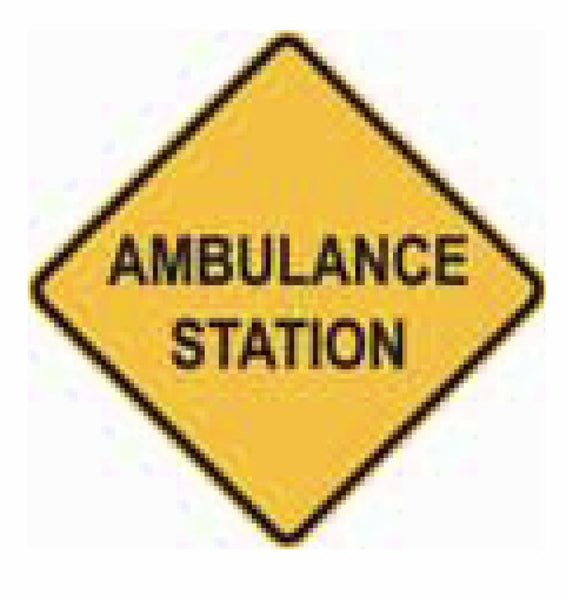 AMBULANCE STATION W5-37 Road Sign – BSC Safety Signs Australia