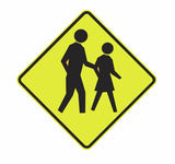 PEDESTRIAN (symbolic) W6-1 Road Sign