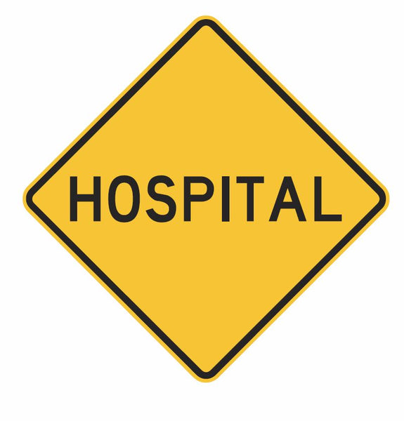 HOSPITAL W6-6 Road Sign – BSC Safety Signs Australia