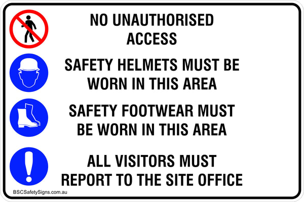 Work Site Work Site Safety Safety Signs - Stickers - Safety Signage ...