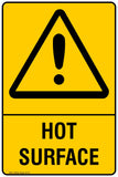 Warning Warning Hot Surface Safety Signs and Stickers Safety Signs and Stickers