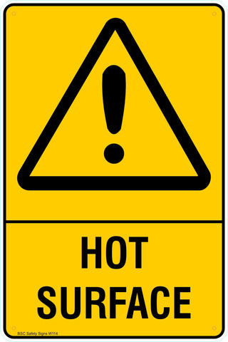 Warning Warning Hot Surface Safety Signs and Stickers Safety Signs and Stickers