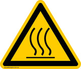 Warning Warning Hot Surface Triangle Pictogram Safety Signs and Stickers Safety Signs and Stickers