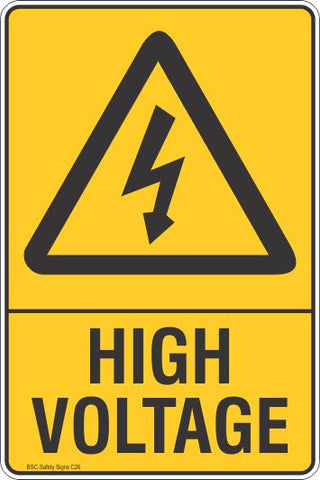 HIGH VOLTAGE - Australian Safety Signs