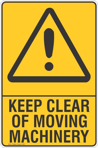 Keep Clear Of Moving Machinery - Warning Safety Signs - Stickers ...