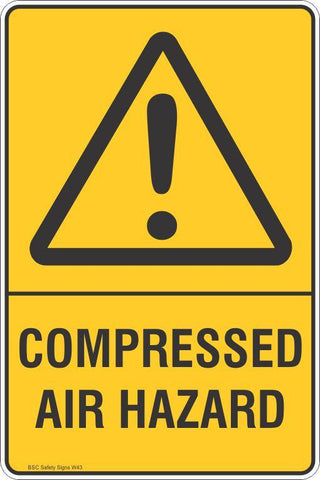 Warning Compressed Air Hazard Safety Signs and Stickers Safety Signs and Stickers
