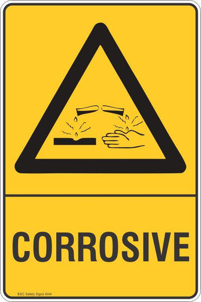 Warning Corrosive Safety Signs and Stickers Warning Safety Signs ...