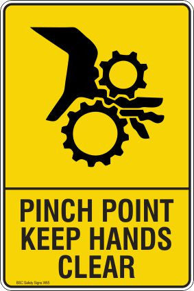 Pinch Point Keep Hands Clear Safety Signs and Stickers Safety Signs and Stickers