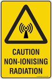 Warning Caution Non-Ionising Radiaton Safety Signs and Stickers