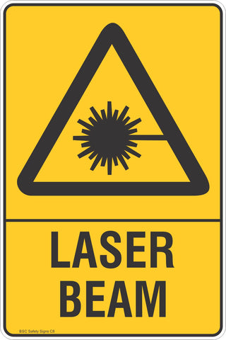 Laser Beam Safety Sign
