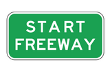 START FREEWAY R6-19 Road Sign