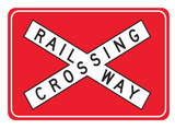 RAILWAY CROSSING R6-25 Road Sign