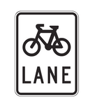 BICYCLE (symbolic) LANE R7-1-4 Road Sign