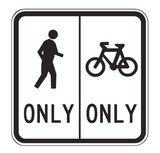 SEPARATED FOOTWAY R8-3 Road Sign